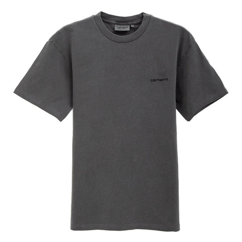 Carhartt WIP S/S Duster Script T-Shirt Black Garment Dyed I033622 Degli Uberti